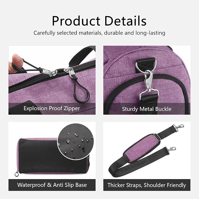 TOPDesign Gym Bag for Women & Men, Unisex Duffel Bag - Image 7