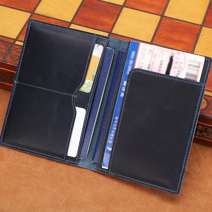 STAR VISTA Albatross Leather Travel Passport Holder, Minimalist Design - Image 2