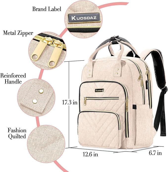 Laptop Backpack for Women, High School Bookbag for Girls - Image 4