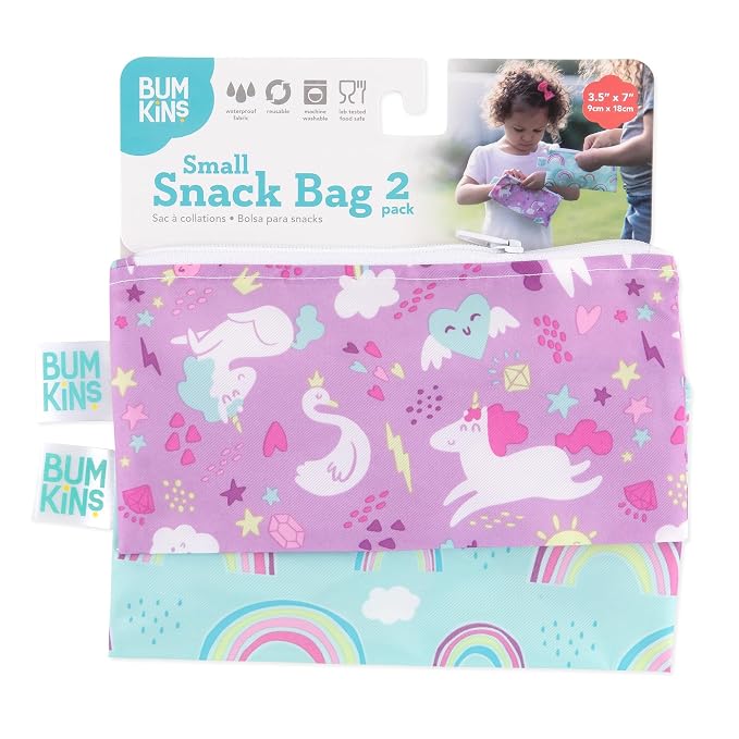 Bumkins Reusable Snack Bags, for Kids School Lunch and for Adults Portion - Image 6