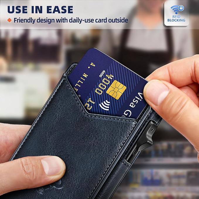 BULLIANT Men Wallet, Money Clip Wallet Slim - Image 5