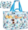 Extra Large Beach Bags for Women, Waterproof Sandproof Beach Tote Bag Zipper by ZENTREON