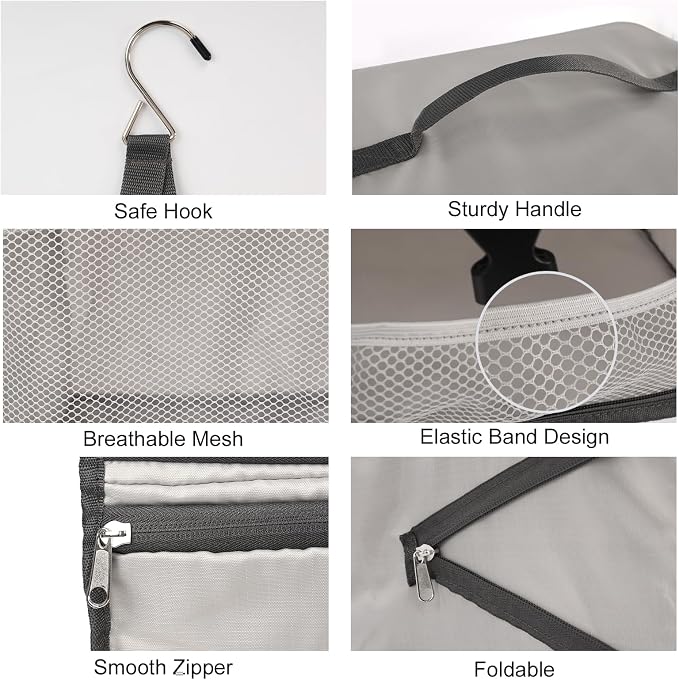 TABITORA Travel Portable Hanging Shelves Closet Organizer Packing Luggage - Image 5