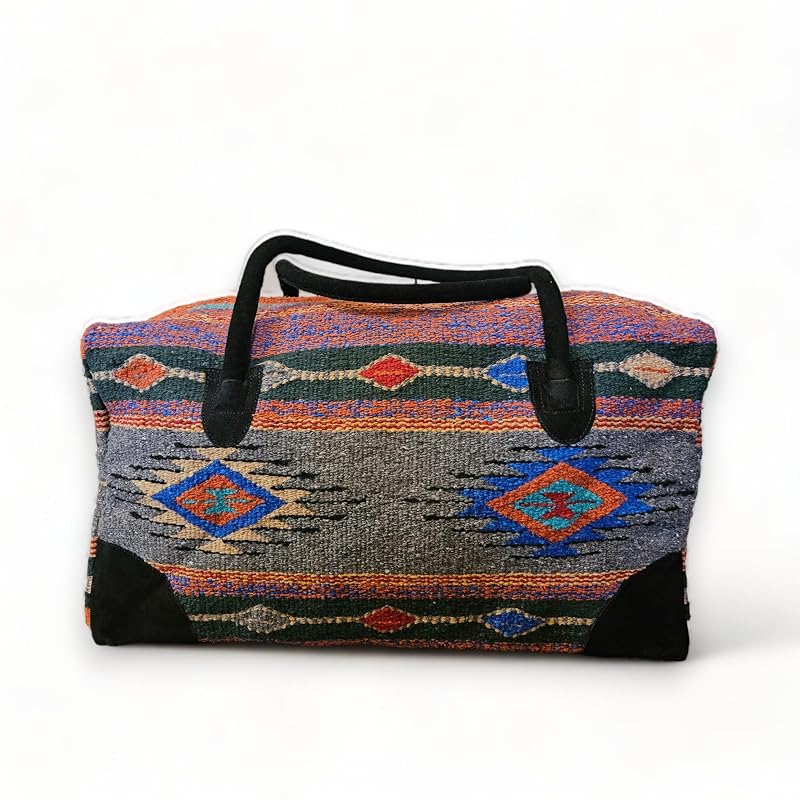 Southwestern Large Weekender Travel Bag Western Duffle Bag Boho Travel Bag - Image 3