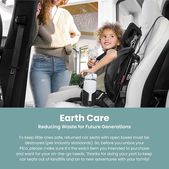 WAYB Pico Travel Car Seat with Premium Carrying Bag- Lightweight, Foldable - Image 4