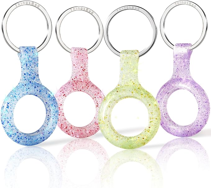 ThingsBag Apple AirTags 4 Pack Case Keychain Silicone Apple Air Tags Holder - Image 2