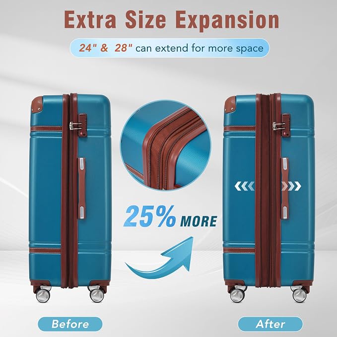Merax Luggage Set 2 Piece Suitcase Set - Image 5