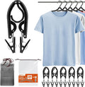 HOUSE DAY Foldable Travel Hangers 20 Pack w/10 Clips, Cruise Essentials 2025 by HOUSEDAY