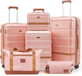 Luggage Sets, Suitcase with Spinner Wheels, PC+ABS Hardshell Travel Luggage Set by Unknown