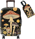 Luggage Cover + Tag, Mushrooms Travel Suitcase Protector by BWEGRHE