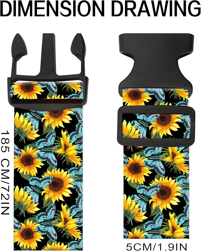 Luggage Straps for Suitcases, Adjustable Travel Belt, Durable Wide Luggage Strap - Image 6
