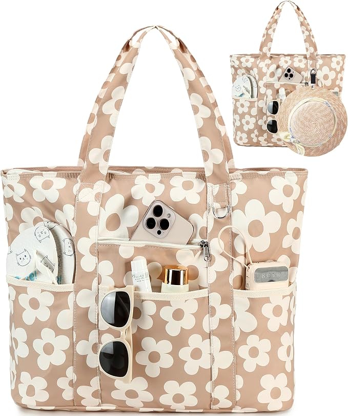 LEDAOU Beach Bags for Women, Beach Bags Waterproof Sandproof, Packable Beach - Image 9