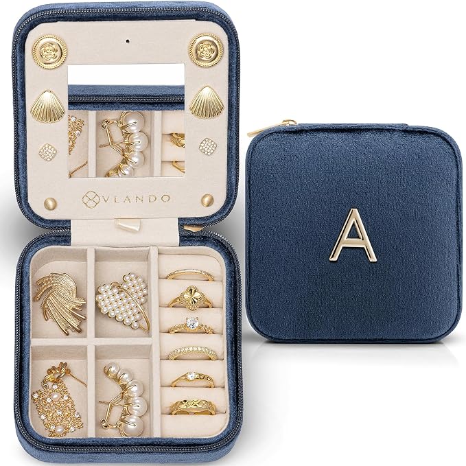 Vlando Travel Gifts 2025, Travel Jewelry Case by VLANDO