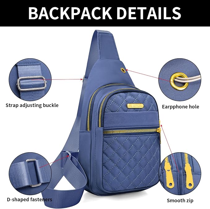 Small Sling Bag For Women Men Casual Crossbody Sling Backpack - Image 5