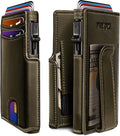 Men Wallet, with Money Clip Coins Pocket ID Window, Slim Front Pocket RFID by Miyozi