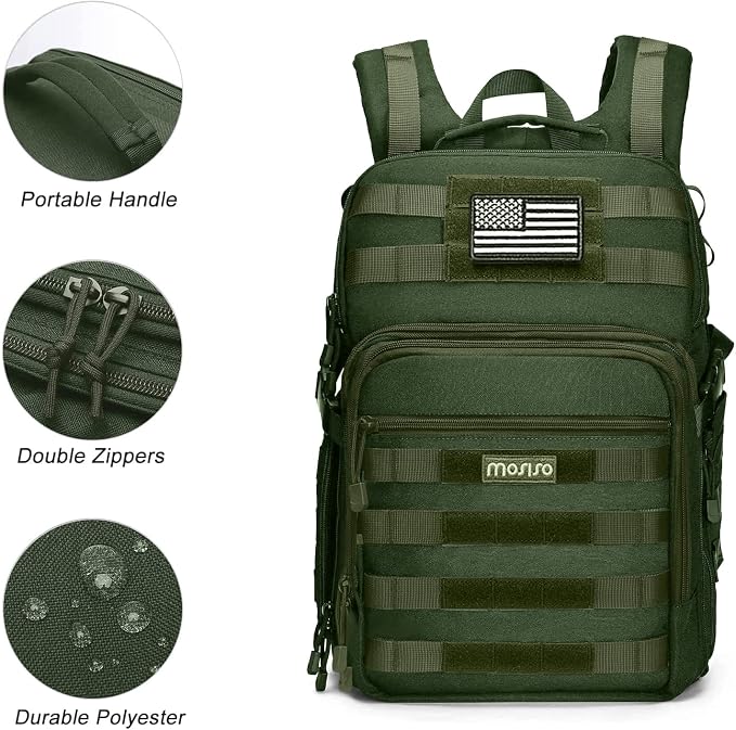 MOSISO Camera Backpack, DSLR/SLR/Mirrorless Tactical Camera Bag Case - Image 5