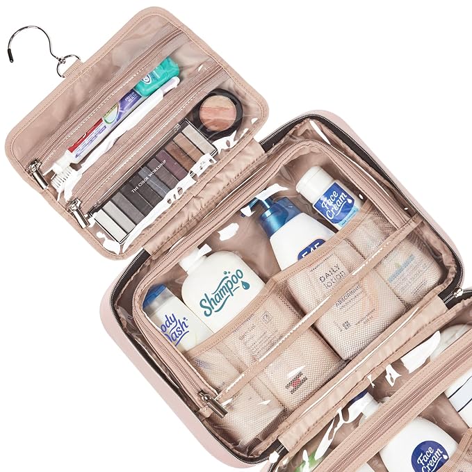 NISHEL Travel Toiletry Bag for women, Portable Hanging Organizer for - Image 4