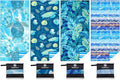 4 Pack Microfiber Lightweight Beach Towel Sand Free Quick Dry Absorbent Thin by WIDDONEN