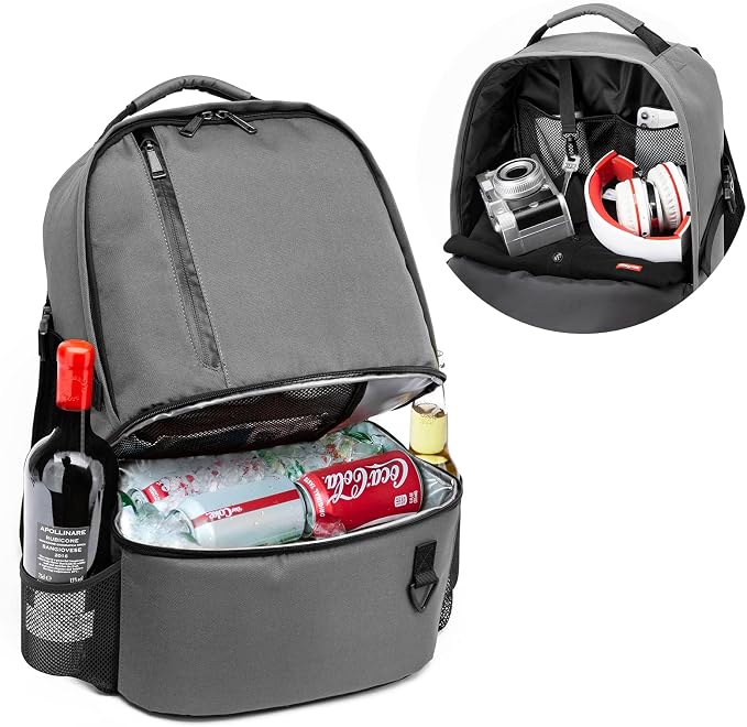 TUGUAN Insulated Cooler Backpack 38 Cans Double Deck Leakproof Lightweight Soft - Image 4
