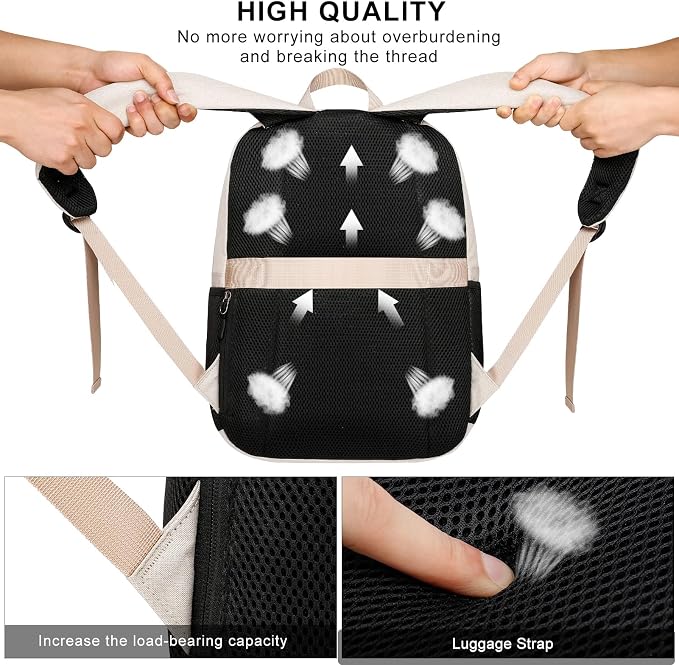 School Backpack for Teen Boys and Girls, Backpack for Men Women, 15.6 inch - Image 5