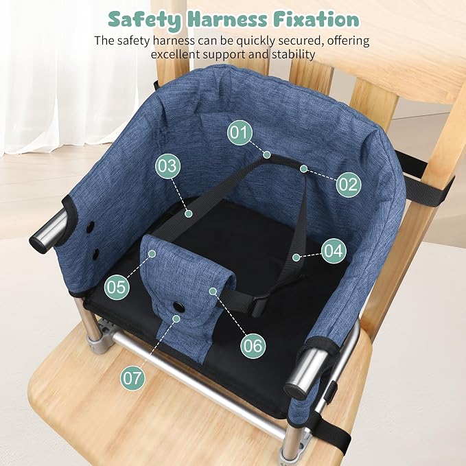 Booster Seat for Dining Table: Portable Toddler Booster Chair - Image 6