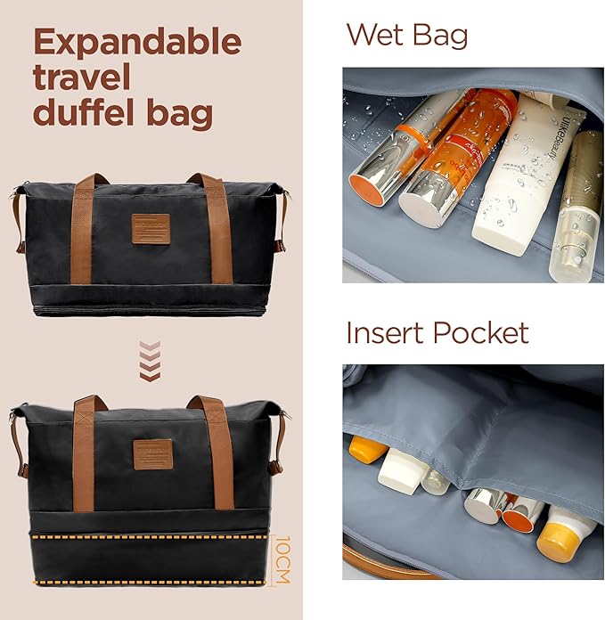 SHOWKOO Luggage Sets 3 Piece Hardside Expandable Suitcase - Image 7