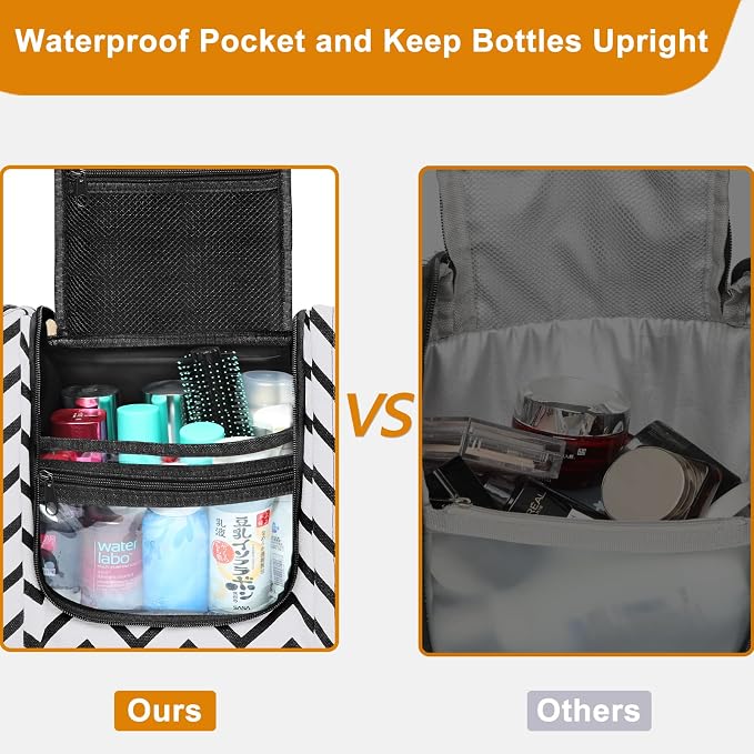 Hanging Travel Toiletry Bag, Large Capacity Cosmetic Travel Toiletry Organizer - Image 3