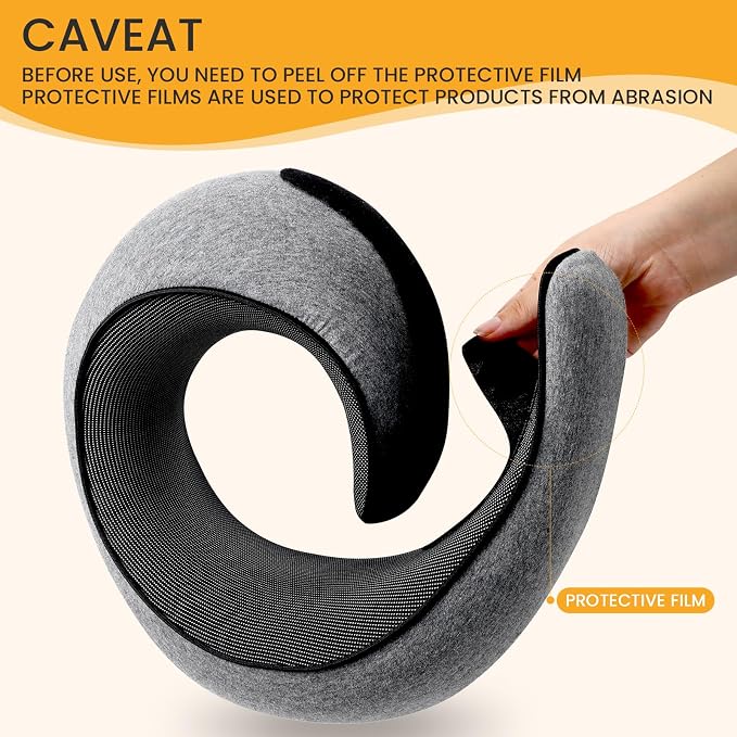 Neck Pillow, Travel Pillow uses Memory Foam to Support Neck Comfort, Ideal - Image 5