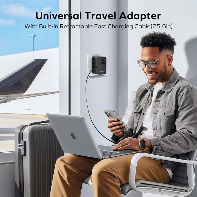 MOMAX Universal Travel Adapter, International Power Plug Adapter - Image 2