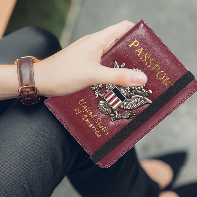 Passport Holder for Travel Passport Cover for Men Passport Wallet Case - Image 7
