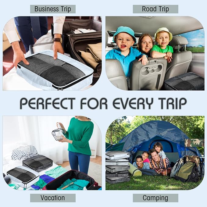 5 Pcs Packing Cubes for Suitcase Large Travel Cubes Carry on Luggage Organizer - Image 6