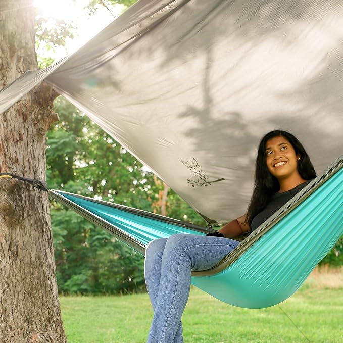 Wise Owl Outfitters Hammock Rain Fly – Waterproof Camping Tarp Cover - Image 9