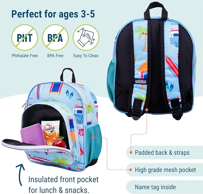 Wildkin 12-inch Kids Backpack – Padded, Adjustable - Image 3
