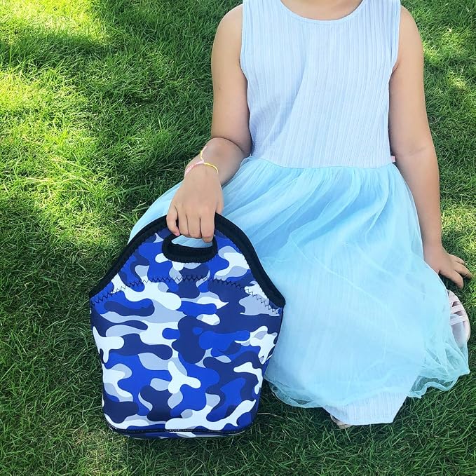 FlowFly Neoprene kids Lunch box Insulated Soft Bag Mini Cooler Thermal Meal - Image 6