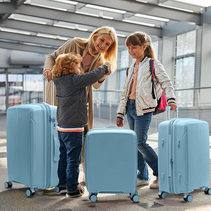 Nazhura Luggage Set, 3-Piece Hardside Suitcase Set, 20-inch Carry On, 28-inch - Image 8