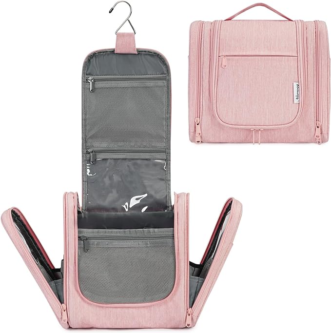 Narwey Hanging Toiletry Bag for Women Travel Makeup Bag Organizer Toiletries by Narwey