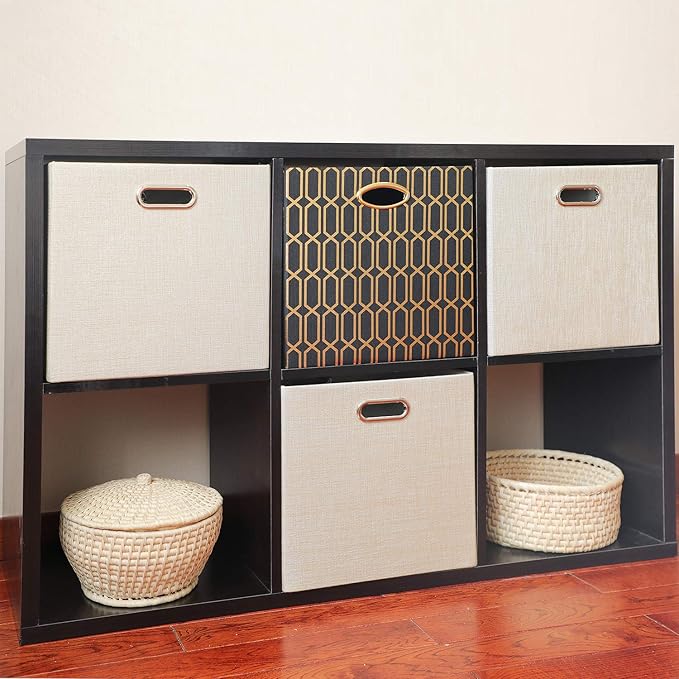Foldable Storage Bins, 13×13 Storage Cubes Basket Containers - Image 7