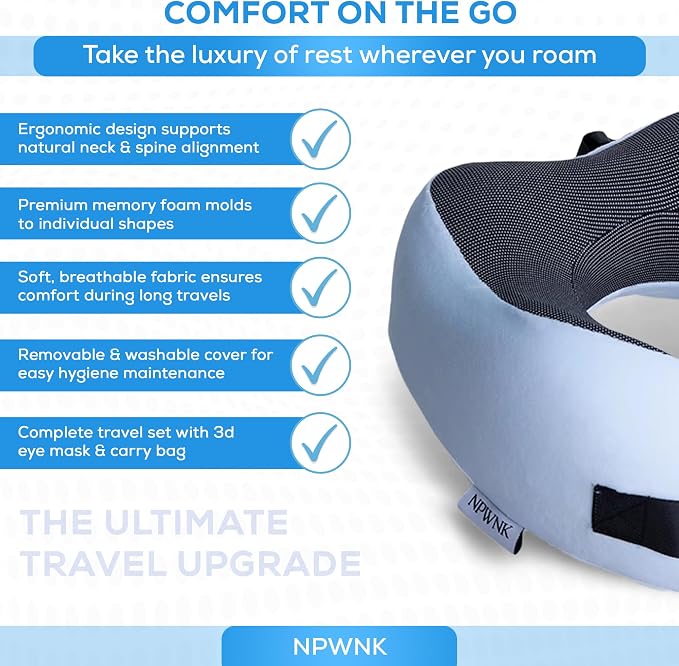 Pure Memory Foam Travel Pillows - Image 4