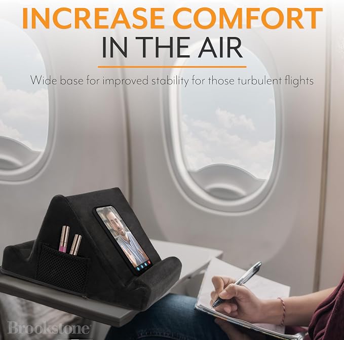 Brookstone - Memory Foam Lap Desk Tablet Holder, Holds Phones, E-Book Readers - Image 3
