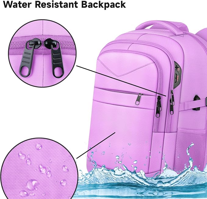 Lapsouno Laptop Backpack, Travel Laptop Backpack, 15.6 Inch Carry on Backpack - Image 5