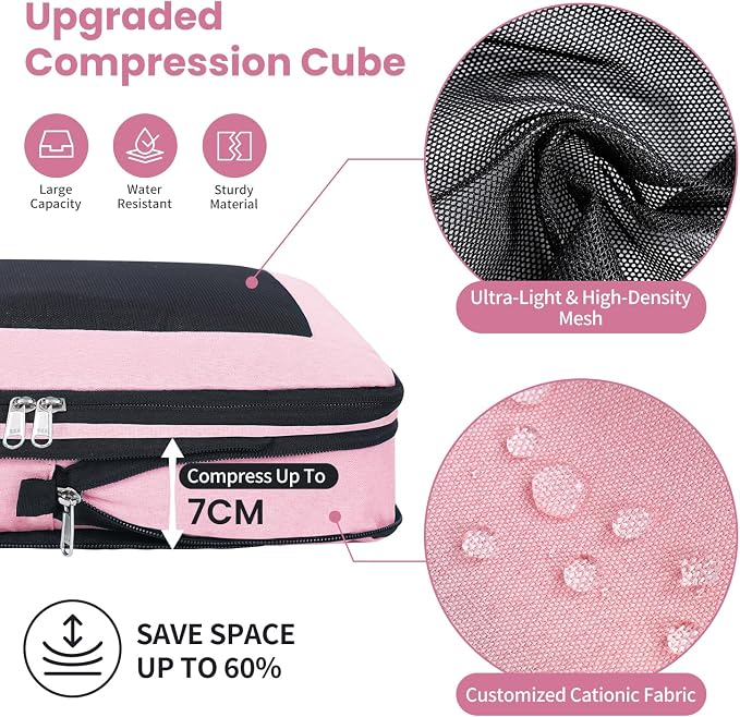 8 Set/6 Set/4 Set Compression Packing Cubes - Image 2