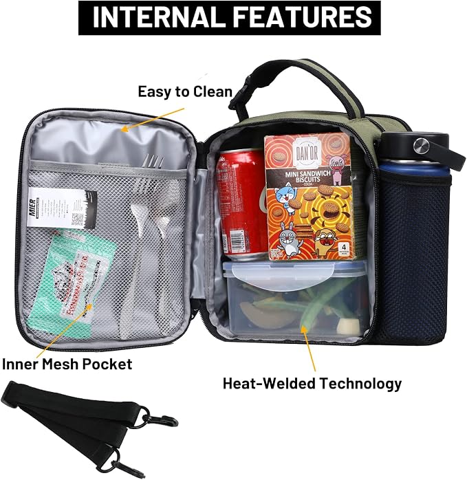 MIER Expandable Lunch Bag Insulated Lunch Box - Image 2