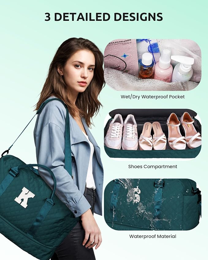 Gifts for Women-Initial Kids Duffel Bags - Image 7