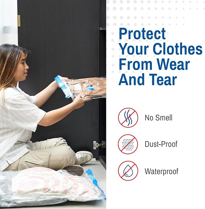 2 Pack Jumbo Vacuum Storage Bags - Image 2