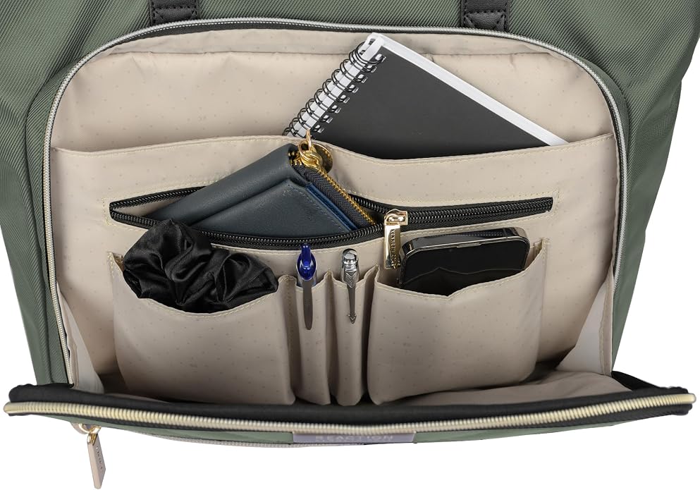 Kenneth Cole REACTION Chelsea Quilted Chevron 15" Laptop & Tablet Business Tote - Image 5