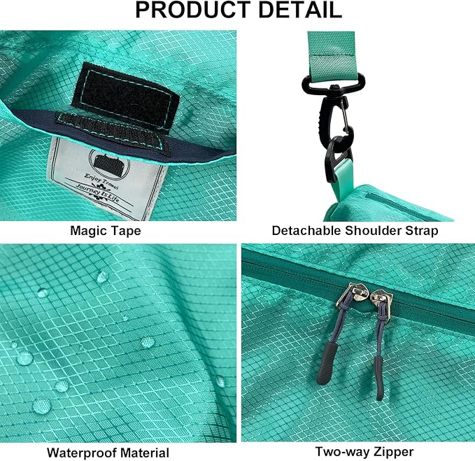 Travel Duffle Bag, Waterproof Sport Tote Gym Bag - Image 5