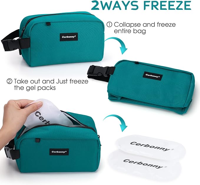 Cerbonny Small Cooler Bag Freezable Lunch Bag - Image 2
