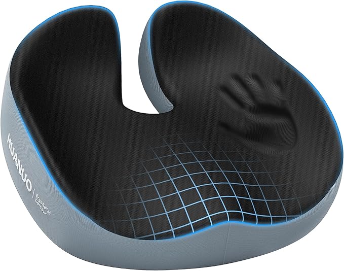 HUANUO Seat Cushion for Office Chair, Extra Large Memory Foam Cushion for by HUANUO