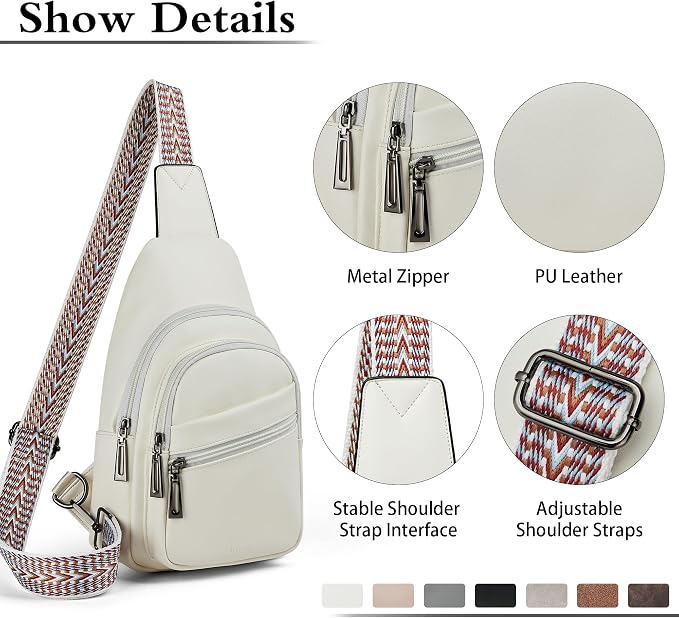 Sling Bag Crossbody Bags for Women Small Cross Body Bag Fanny Packs Chest Sling - Image 5