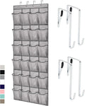 GORILLA GRIP Over the Door Shoe Organizer, 24 Large Breathable Mesh Pockets by GorillaGrip